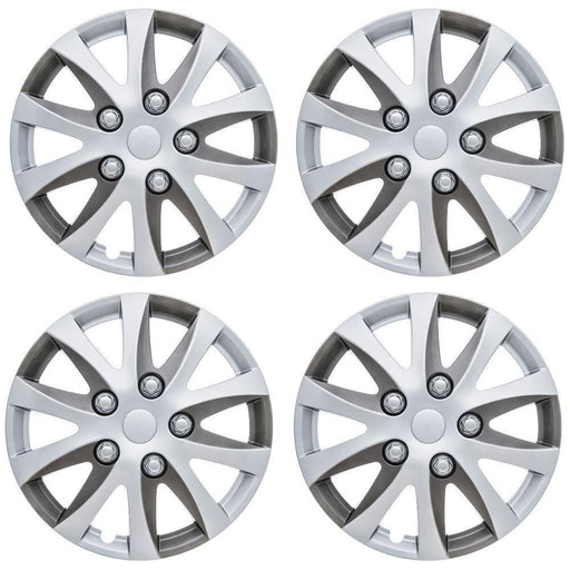Set of 4 Ring Enbossa Wheel Trims Hub Caps 14" Covers Universal Fit Deep Dish (Car Van) Ring  - Town Parts