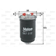 Valeo Fuel Filter Element 587512