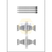 NAPA Brake Pad Accessory Fitting Kit Front NFK1045