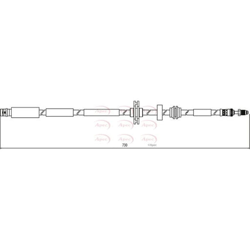 Apec Brake Hydraulic Hose Line Front HOS3951
