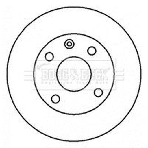 Borg & Beck 2 x Vented Front Brake Discs BBD4435