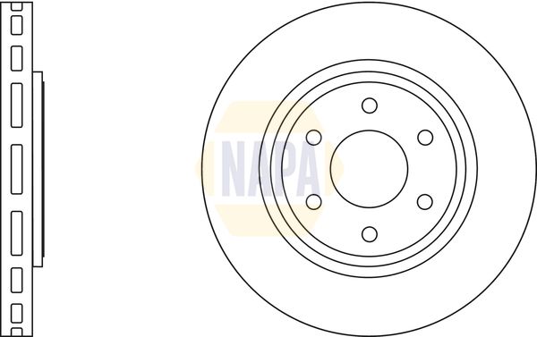 NAPA Front Vented & Rear Vented Brake Discs & Pads fits INFINITI NISSAN RENAULT