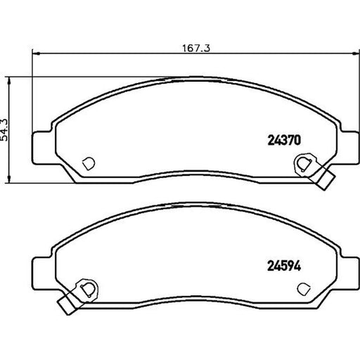 DON Front Brake Pad Set PCP1389