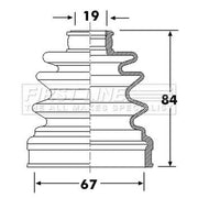 First Line Drive Shaft Bellow Kit Rear Left FCB6309