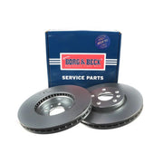 Borg & Beck 2 x Vented Front Brake Discs BBD5493