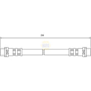 NAPA Brake Hydraulic Hose Line Rear NBH1328