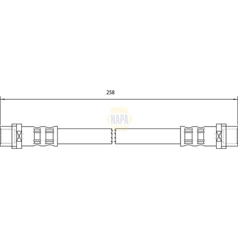 NAPA Brake Hydraulic Hose Line Rear NBH1328