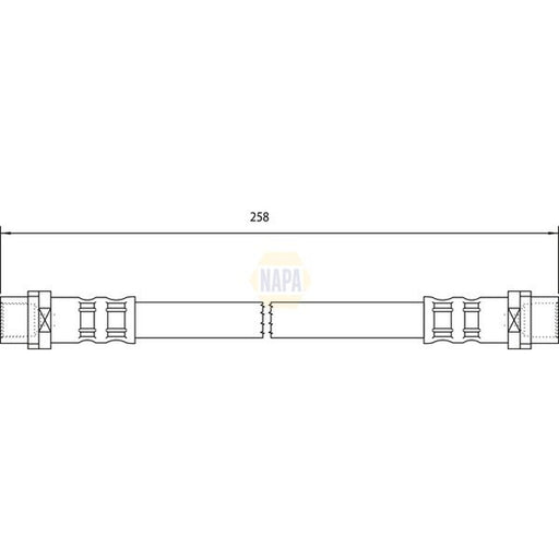 NAPA Brake Hydraulic Hose Line Rear NBH1328