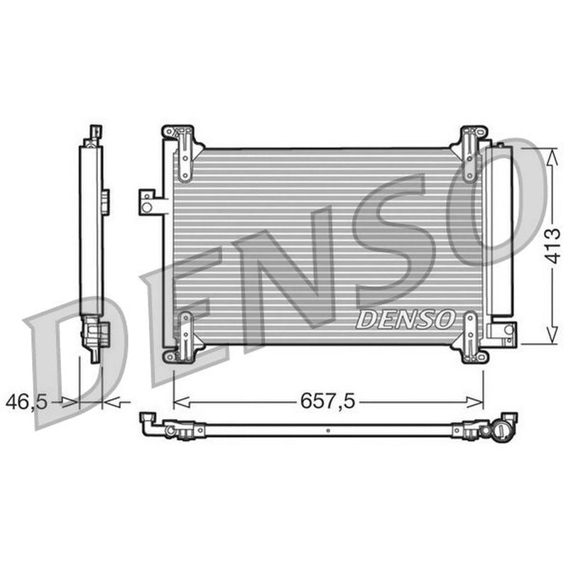 Denso Air Conditioning Condenser DCN09083