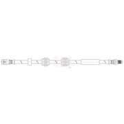 Apec Brake Hydraulic Hose Line Front HOS4468