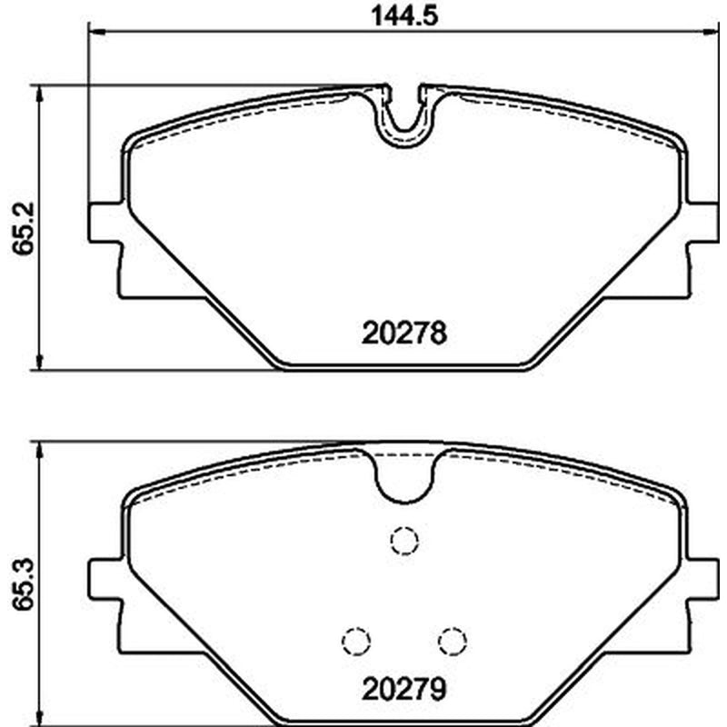 Mintex Rear Brake Pad Set MDB4338