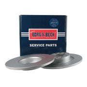 Borg & Beck 2 x Solid Rear Brake Discs BBD5676