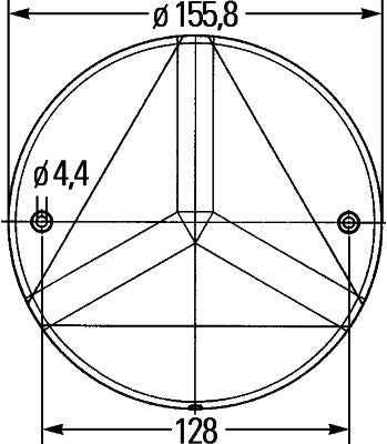 Hella 8RA 343 220-017 Reflector
