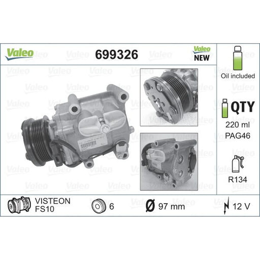 Valeo Air Conditioning Compressor 699326