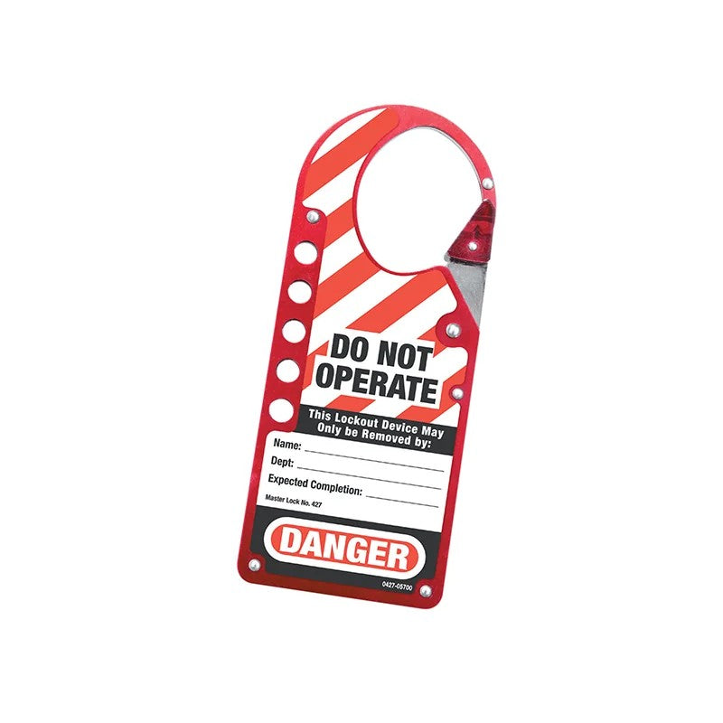 Master Lock Snap-on Hasp Lockout Labelled - 427