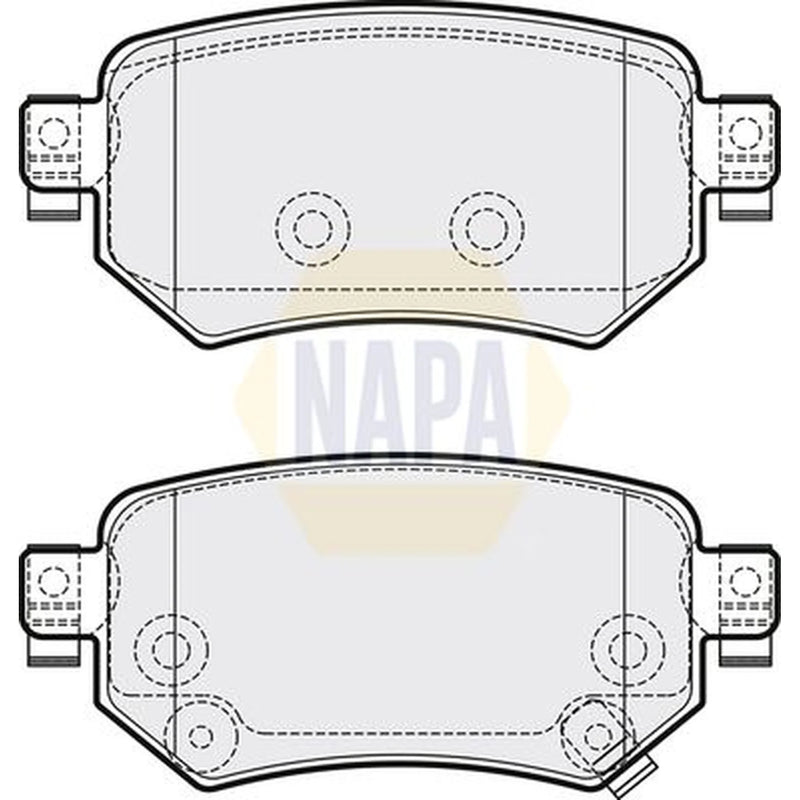 NAPA Rear Brake Pad Set NBP1631