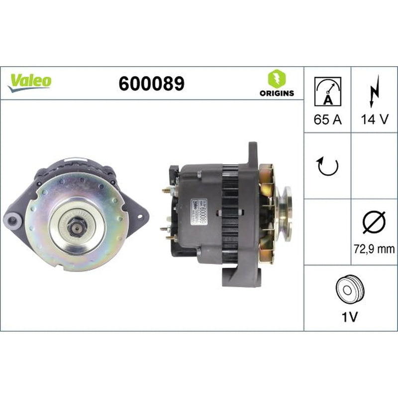 Valeo Car Alternator 12V 600089