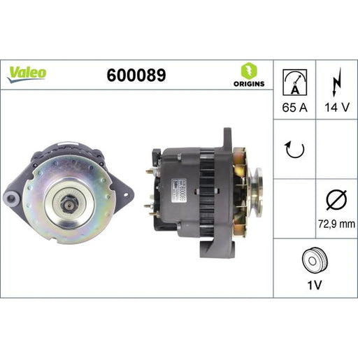 Valeo Car Alternator 12V 600089