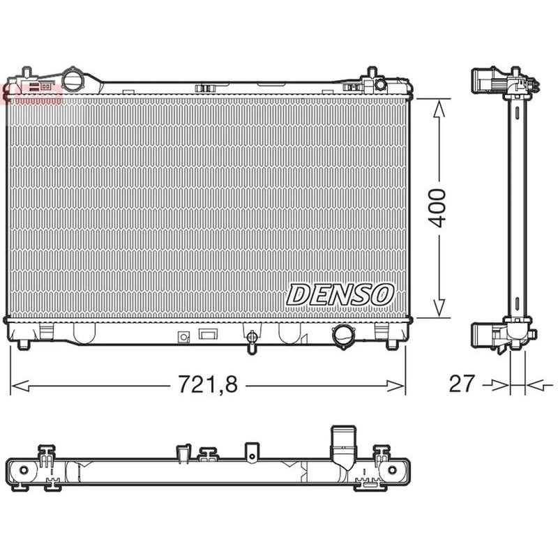 Denso Engine Radiator DRM51021