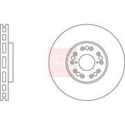 Apec 2 x Vented Front Brake Discs DSK316