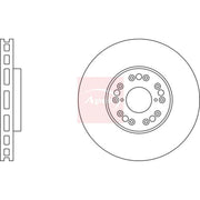 Apec 2 x Vented Front Brake Discs DSK316