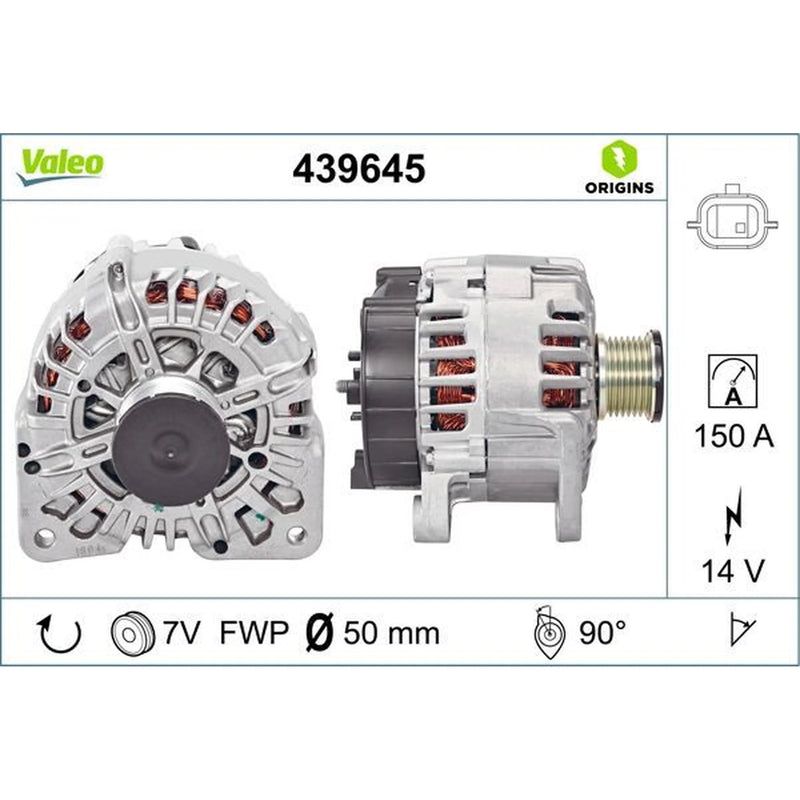 Valeo Car Alternator 12V 439645