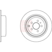 Apec 2 x Solid Rear Brake Discs DSK948