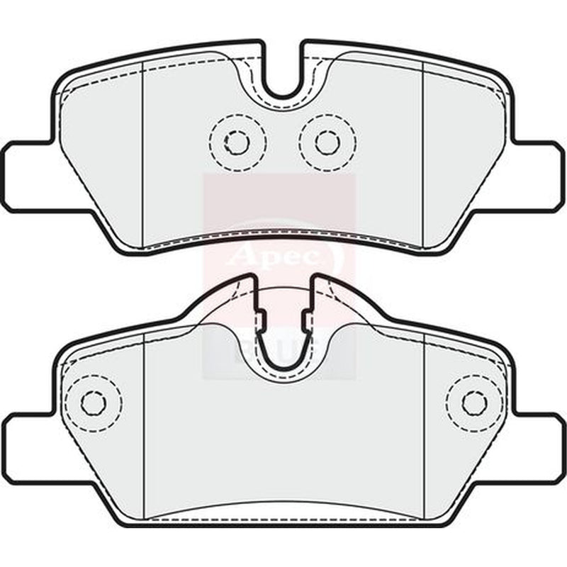 Apec Rear Brake Pad Set PD3378