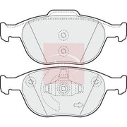 Apec Front Brake Pad Set PAD1326