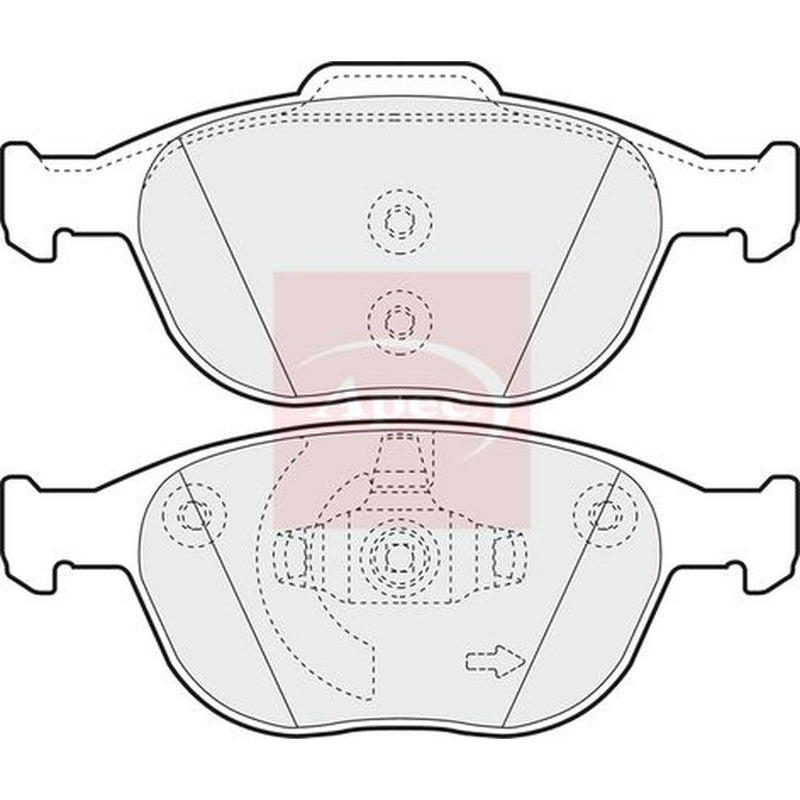 Apec Front Brake Pad Set PAD1326