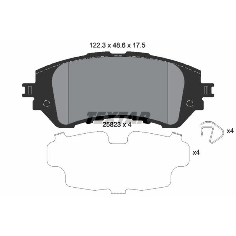 Textar Front Brake Pad Set 2582301