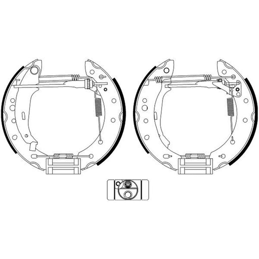 Mintex Brake Shoe Set Axle Kit MSP338
