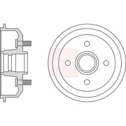 Apec Brake Drum Assembly Rear DRM9123
