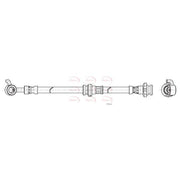 Apec Brake Hydraulic Hose Line Front Right HOS4452