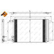 NRF Air Conditioning Condenser 35968