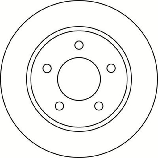 Abtex 2 x Solid Rear Brake Discs BD1212S