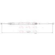 Apec Handbrake Cable Left Rear CAB1811