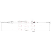 Apec Handbrake Cable Left Rear CAB1811