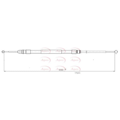 Apec Handbrake Cable Left Rear CAB1811