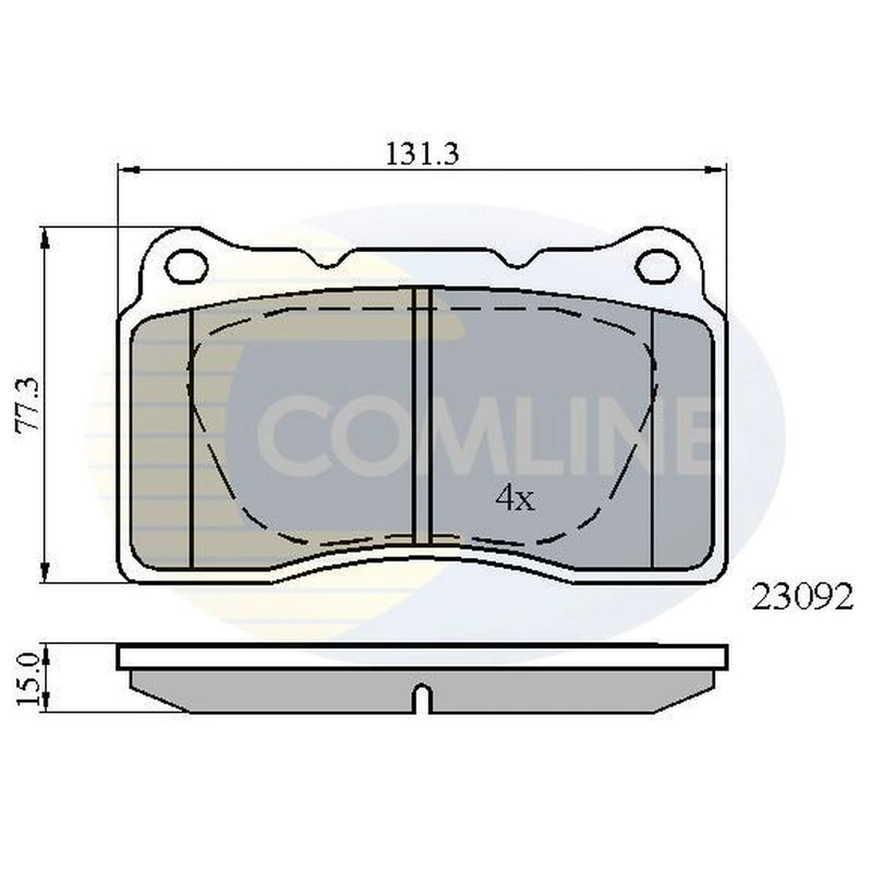 Comline 4 x Front Brake Pad Set CBP0895