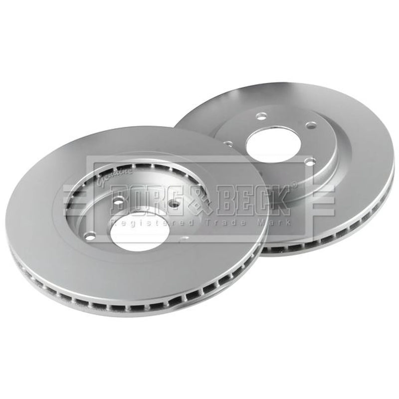 Borg & Beck 2 x Vented Front Brake Discs BBD4657