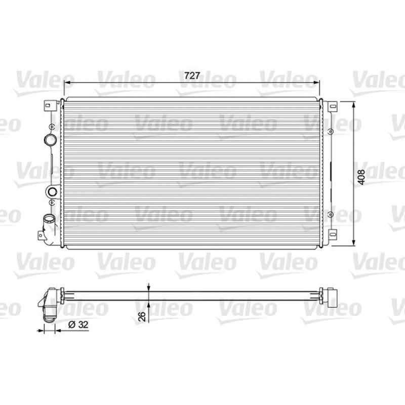 Valeo Engine Radiator 701725