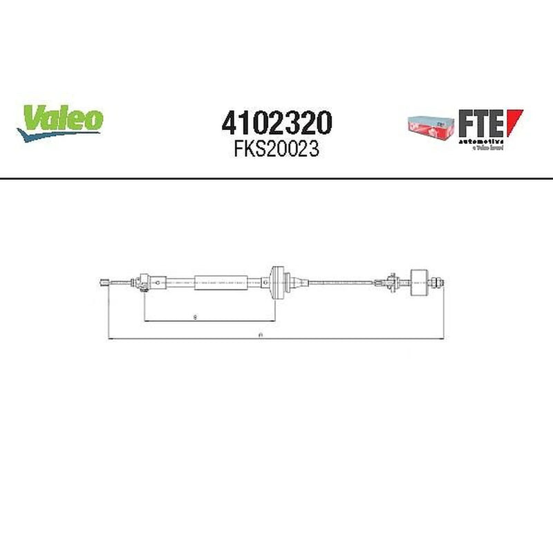 Valeo Clutch Control Cable Pull 4102320