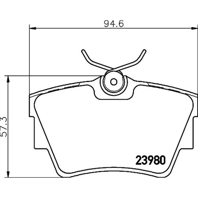 DON Rear Brake Pad Set PCP1634