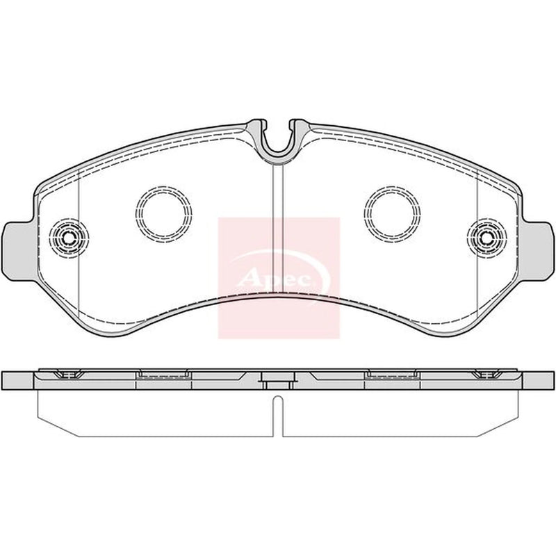 Apec Rear Brake Pad Set PAD2380