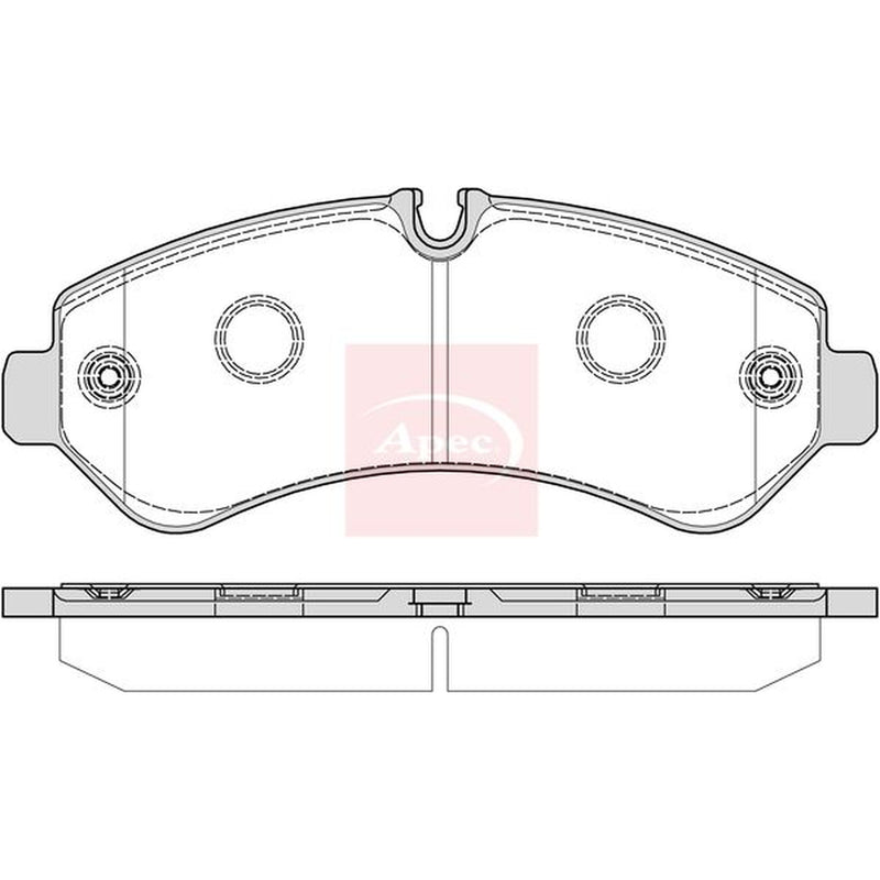 Apec Rear Brake Pad Set PAD2380