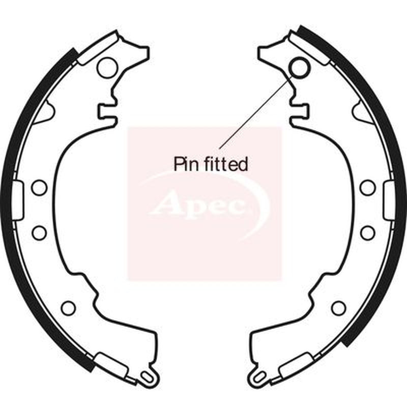 Apec Brake Shoe Set Axle Kit SHU566
