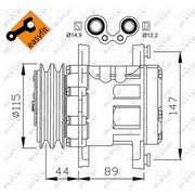 NRF Air Conditioning Compressor 32207