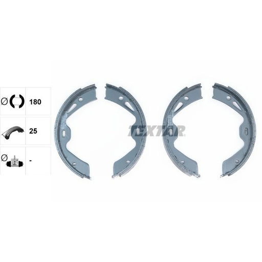 Textar 4 x Parking Brake Shoe Set 91076700