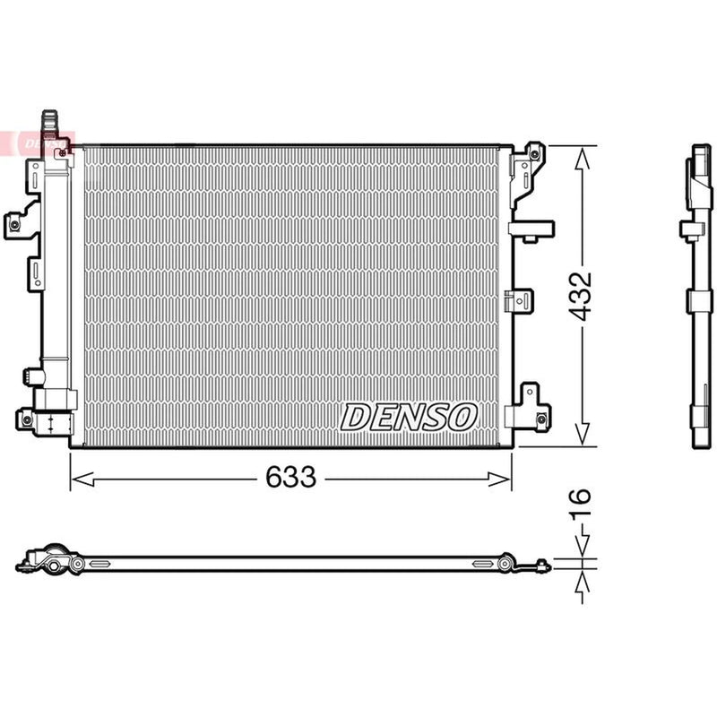 Denso Air Conditioning Condenser DCN33012